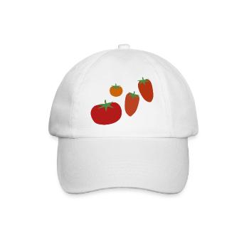 Tomatoes - Baseball Cap - white/white - Front