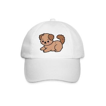 Chien - Casquette classique - blanc/blanc - Devant