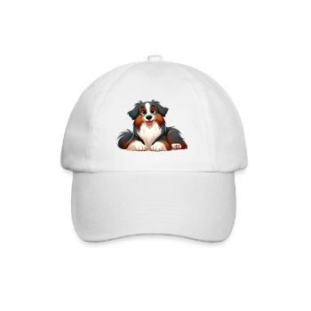 border collie - Casquette classique - blanc/blanc - Devant