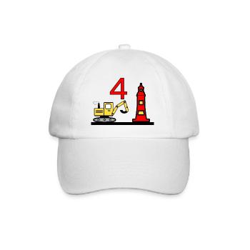 Escavatore - Cappello con visiera - bianco/bianco - Fronte