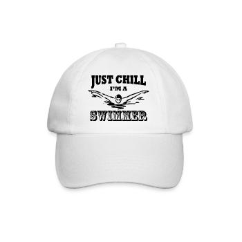 Swimming Water Sports - Baseball Cap - white/white - Front