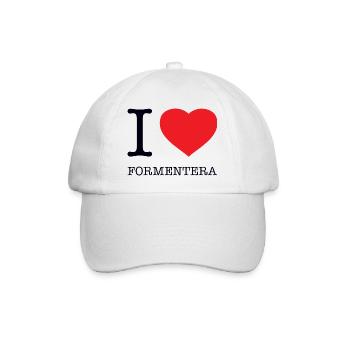 J’ADORE FORMENTERA - Casquette classique - blanc/blanc - Devant