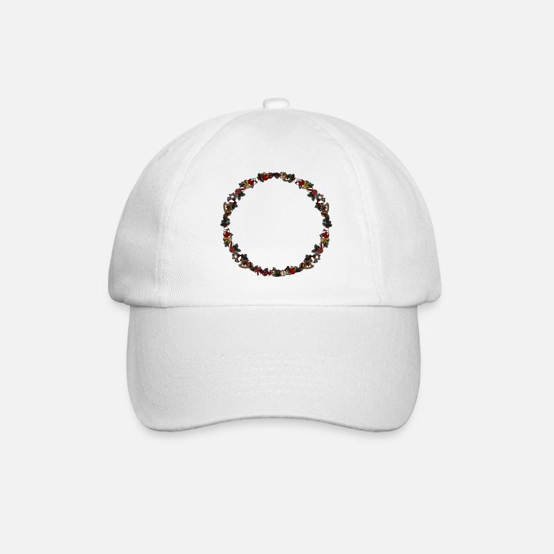 Weihnachten - Baseballkappe - Weiß/Weiß