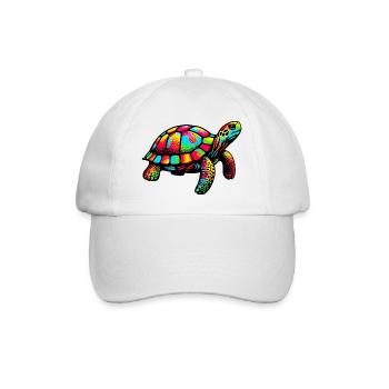 Schildkröte - Baseballkappe - Weiß/Weiß - Vorne