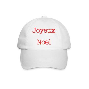 CHRISTMAS. MERRY CHRISTMAS. FIR. HAPPY NEW YEAR - Baseball Cap - white/white - Front