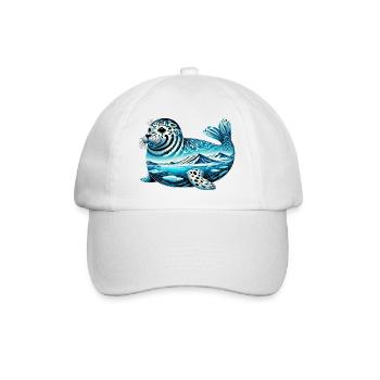 Seal - Baseball Cap - white/white - Front