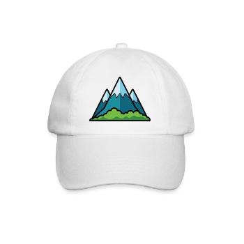 Montagnes - Casquette classique - blanc/blanc - Devant