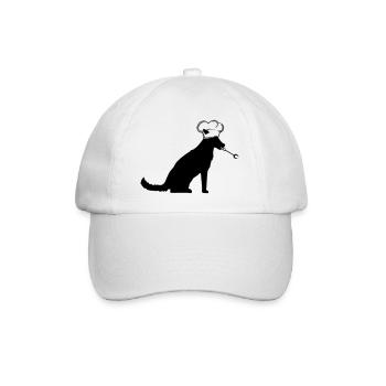 Chien Grill Master Grilling Chef Chapeau, Chef Hunger - Casquette classique - blanc/blanc - Devant