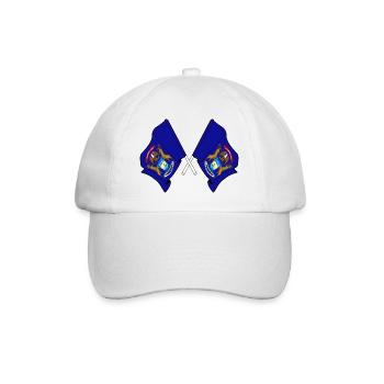 Deux drapeaux ont traversé le Michigan - Casquette classique - blanc/blanc - Devant