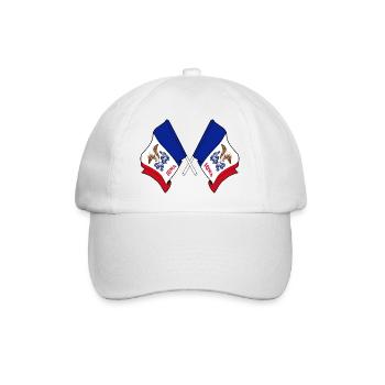 Deux drapeaux ont traversé l’Iowa - Casquette classique - blanc/blanc - Devant