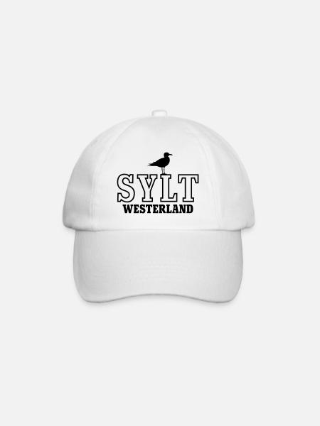 Sylt Westerland - Baseballkappe - Weiß/Weiß