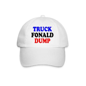 truck fonald dump - Baseballkappe - Weiß/Weiß - Vorne