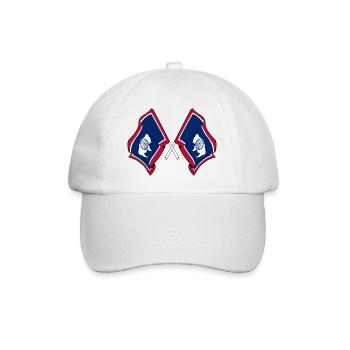 Deux drapeaux du Wyoming croisés - Casquette classique - blanc/blanc - Devant