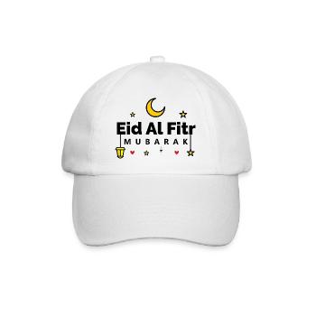 Islam Eid Mubarak - Baseball Cap - white/white - Front