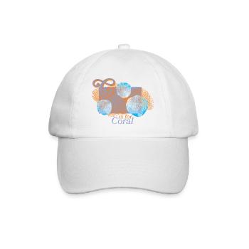 La magie des coraux en ligne de mire - Casquette classique - blanc/blanc - Devant