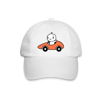Bird Drives Fast Car Racing Car Sport Racing - Baseball Cap - white/white - Front