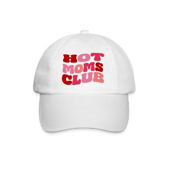 Hot Moms Club - Wife Mother Mother's Day - Baseball Cap - white/white - Front