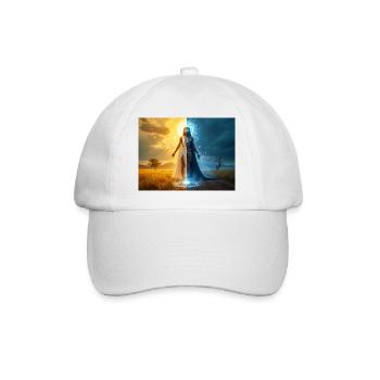 Adroa – Lugbara, dieu de la dualité, de la lumière et de l’ombre - Casquette classique - blanc/blanc - Devant