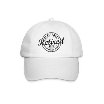 Officiellement retraité 2026 Ce n’est plus mon problème - Casquette classique - blanc/blanc - Devant