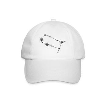 Gémeaux Étoile Constellation Signe du zodiaque Noir et gris - Casquette classique - blanc/blanc - Devant