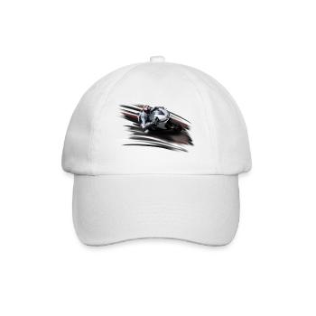 Motorrad - Baseballkappe - Weiß/Weiß - Vorne
