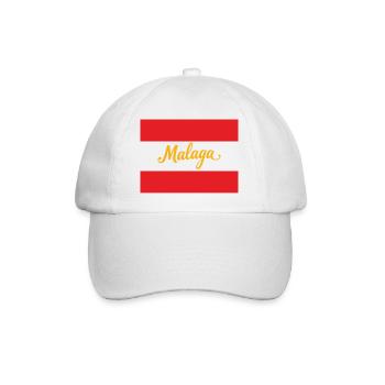 Malaga Luminous city motif - Baseball Cap - white/white - Front