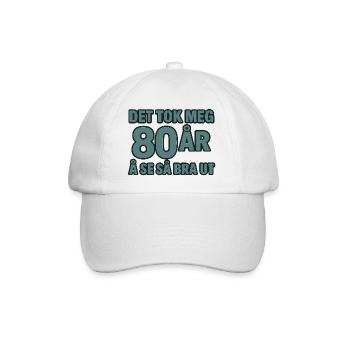 It took me 80 years to look this good - Baseball Cap - white/white - Front