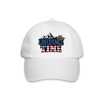 It's linedance time, Linedancing, Country Fan - Baseball Cap - white/white - Front