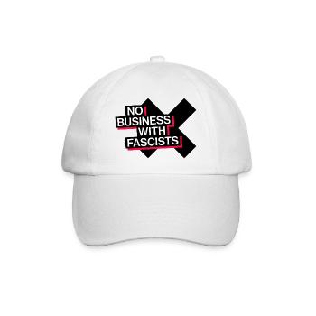 PAS D’AFFAIRES AVEC LES FASCISTES - Casquette classique - blanc/blanc - Devant