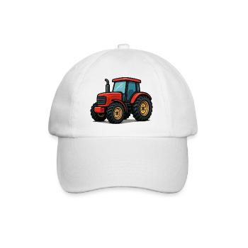 Tractor Comic - Baseball Cap - white/white - Front