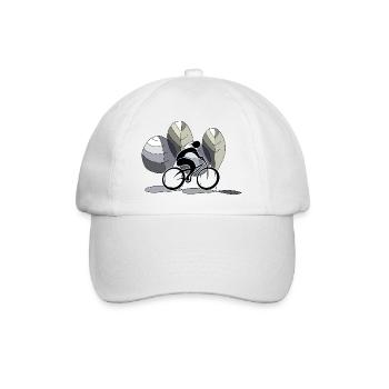 Cycliste - Casquette classique - blanc/blanc - Devant