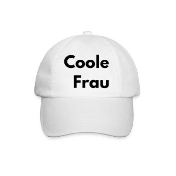Voici à quoi ressemble une femme cool - Casquette classique - blanc/blanc - Devant