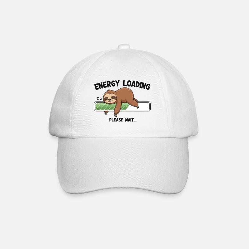 Battery Nap Mode - Baseball Cap - white/white