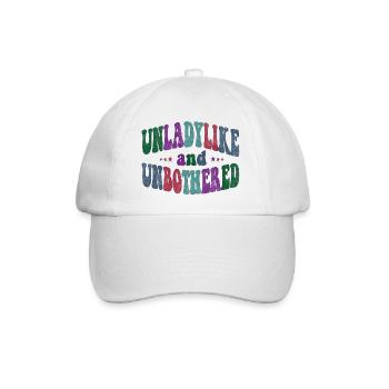 Pas digne d’une dame et sans être dérangée - Casquette classique - blanc/blanc - Devant