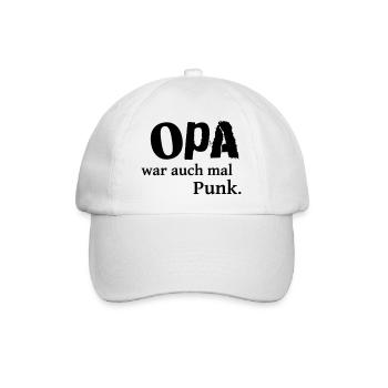 Grandpa was also a punk once - Baseball Cap - white/white - Front