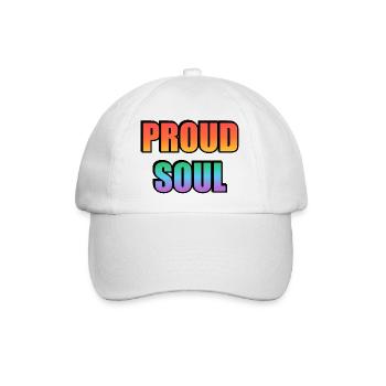Proud Soul Gradient Typography - Baseball Cap - white/white - Front