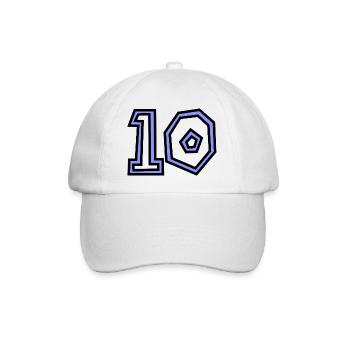 10. 10 YEARS. 10th ANNIVERSARY. 10 YEAR ANNIVERSARY. - Baseball Cap - white/white - Front