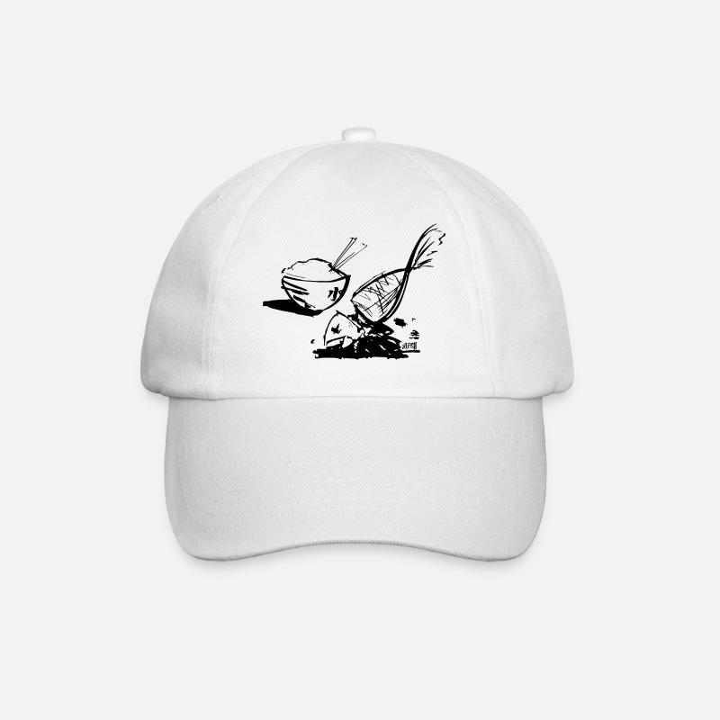 Poisson et riz - Casquette classique - blanc/blanc