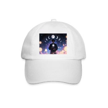 Moon Phases Mysticism Dreamer - Baseball Cap - white/white - Front