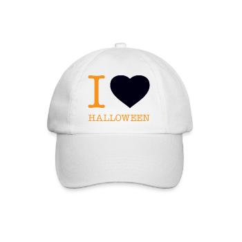 I Love Halloween - Baseball Cap - white/white - Front