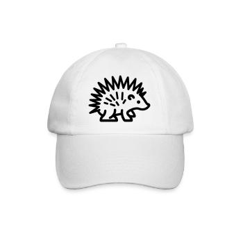 Stachelschwein - Baseballkappe - Weiß/Weiß - Vorne