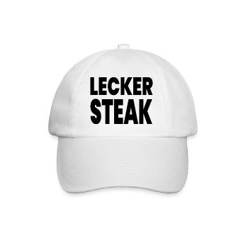 Steak - Baseballkappe - Weiß/Weiß - Vorne
