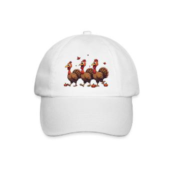 Bébé dinde de Thanksgiving - Casquette classique - blanc/blanc - Devant