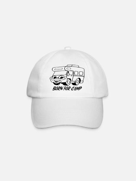 Born for Camp - Baseball Cap - white/white