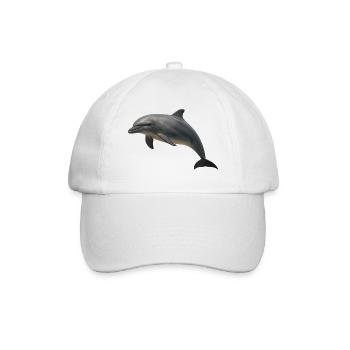 Dolphin in soft shades - Baseball Cap - white/white - Front