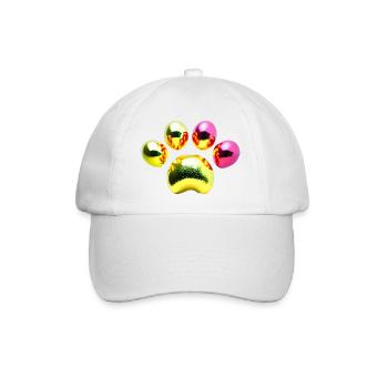 Boules métalliques scintillantes - Casquette classique - blanc/blanc - Devant