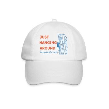 Juste traîner parce que la vie est un peu génial à grimper - Casquette classique - blanc/blanc - Devant
