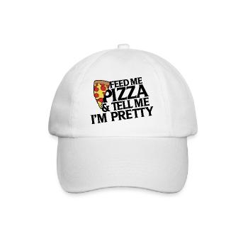 Pizza Slice Pop Art - Baseball Cap - white/white - Front