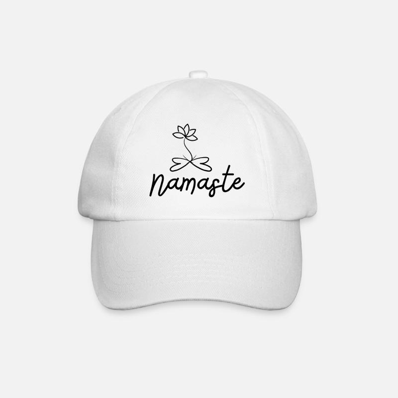 Mindfulness Namaste Spirituality - Baseball Cap - white/white