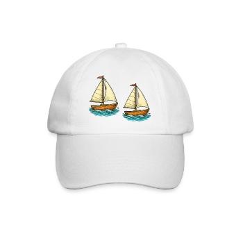 Deux voiliers - Casquette classique - blanc/blanc - Devant